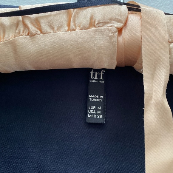 ZARA - TRF Elegant Navy Button-Down Dress - Picture 5 of 7